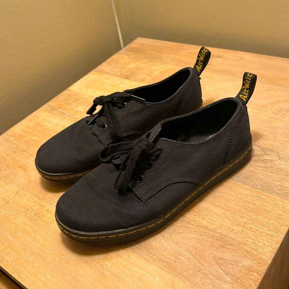 Dr. Martens Black Canvas Sneakers - Unisex 9 women’s / 8 men’s